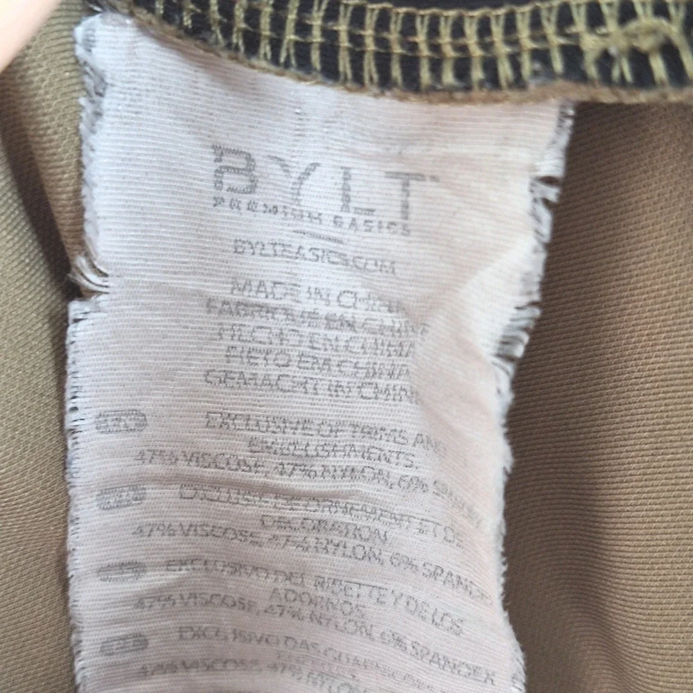 Bylt Premium Everyday Pants Mens 32x29 Khaki Performance Golf Chino Athletic